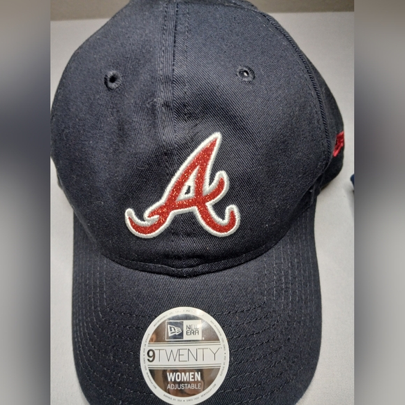 Atlanta Braves Navy blue hat with red glitter - Picture 2 of 10